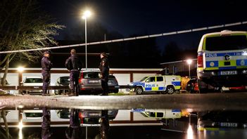Bild från brottsplatsen i Västerås. Foto: Per Groth/TT