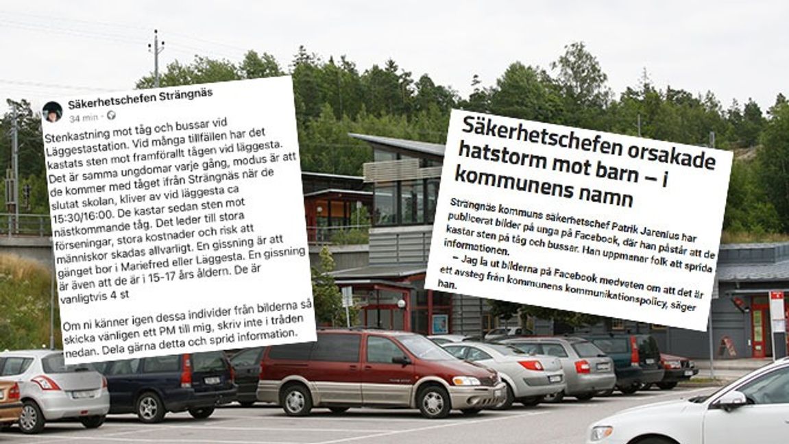 I bakgrunden Läggesta station. Bild: Janders/CC BY-SA 3.0