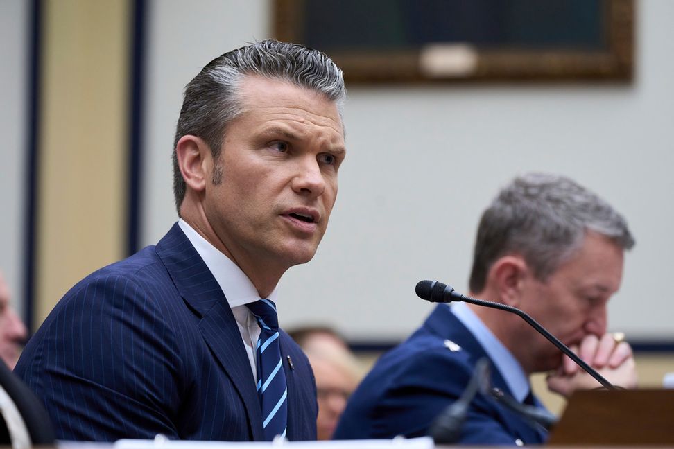 USA:s försvarsminister Pete Hegseth. Arkivbild. Foto: J. Scott Applewhite/AP/TT