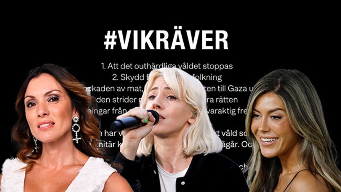 Alexandra Pascalidou, Veronica Maggio och Bianca Ingrosso är några av de kändisar som skrev under det kritiserade uppropet. Bild: Jonas Ekströmer/Christine Olsson/TT/Instagram