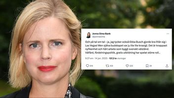 Jonna Sima. Foto: Fredrik Sandberg/TT/X