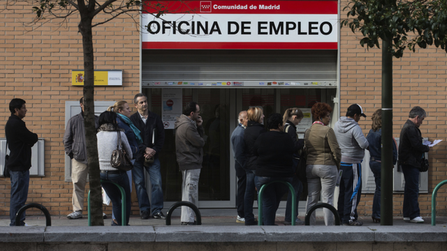 Arbetsförmedling i Spanien Foto: Paul White AP/TT