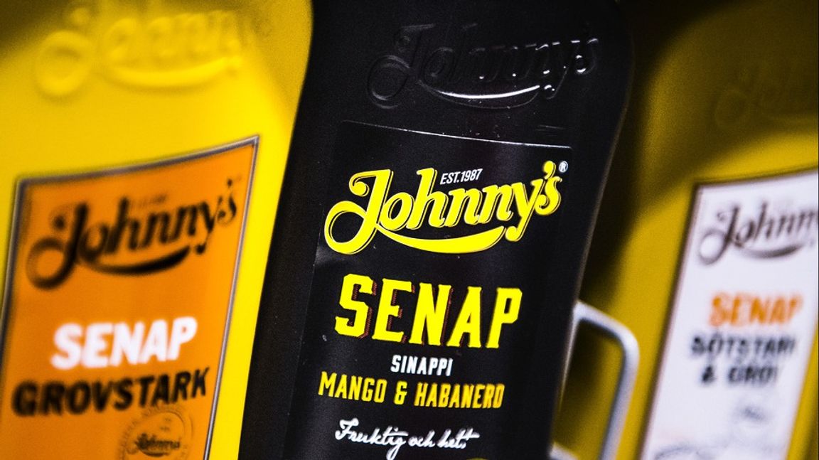 80 procent av Sveriges senap produceras i Kavlis fabrik, bland annat av märket Johnny’s. Foto: Hanna Franzén/TT