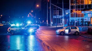 Skottlossning i Årby, Eskilstuna under onsdagskvällen. Foto: Pavel Koubek/TT