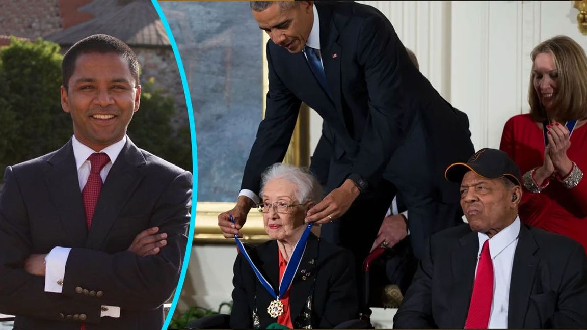 Katherine Johnson tilldelas Presidentens frihetsmedalj 2020/ AP Photo/Evan Vucci, File AX101