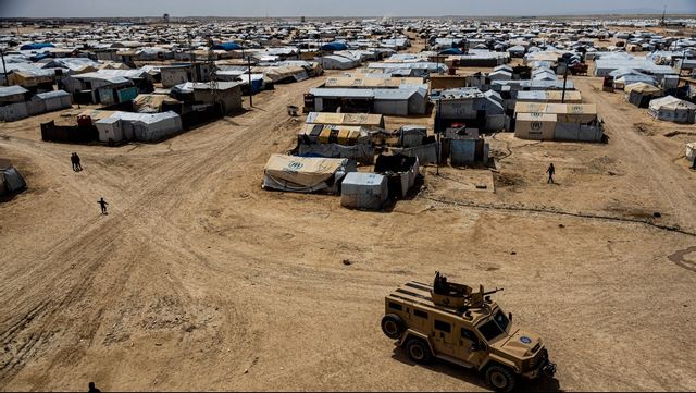 En bild på lägret al-Hol i nordöstra Syrien. Arkivbild. Foto: Baderkhan Ahmad/AP/TT