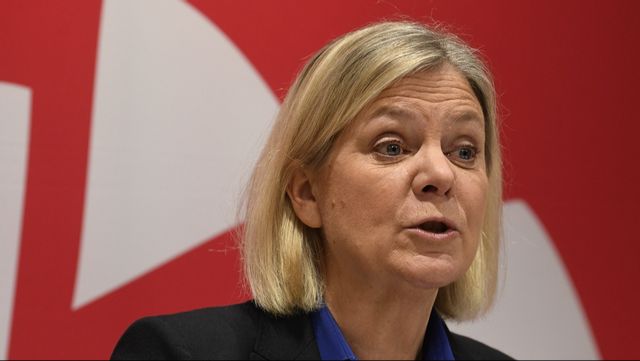 S-ledaren Magdalena Andersson. Arkivbild. Jakob Åkersten Brodén/TT