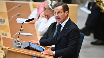 Ulf Kristersson (M). Foto: Claudio Bresciani/TT.