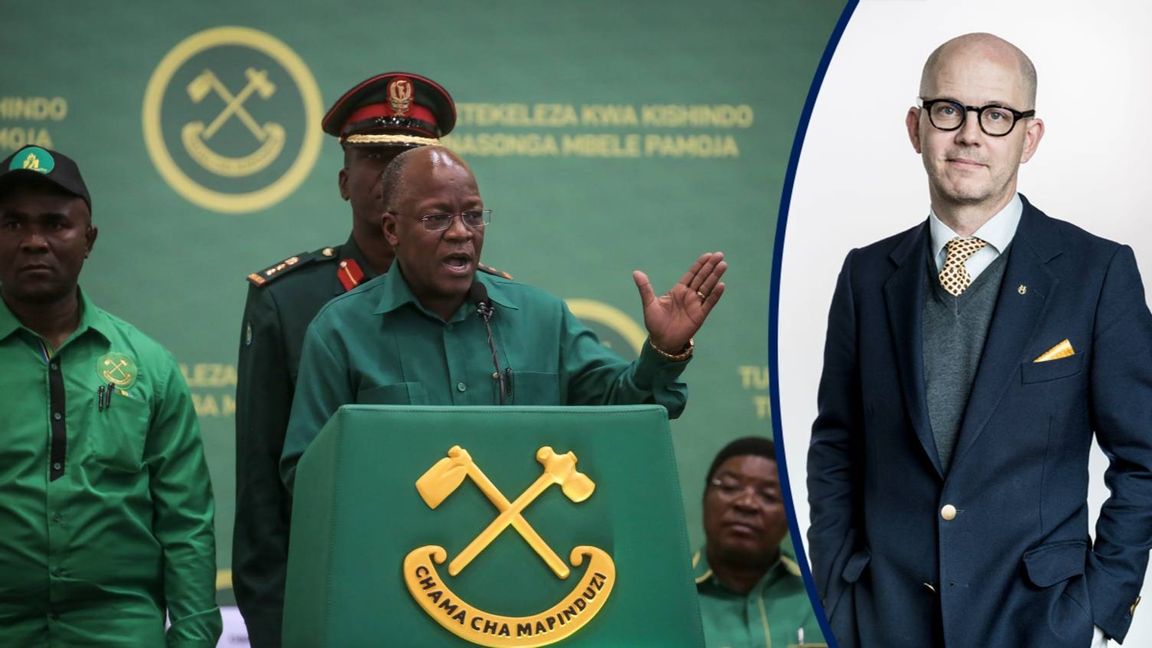 När det gäller covidhaveri är det svårt att bräcka Tanzanias förre president John Magufuli. Tyvärr var Sverige inte utan ansvar. Foto: AP/TT.