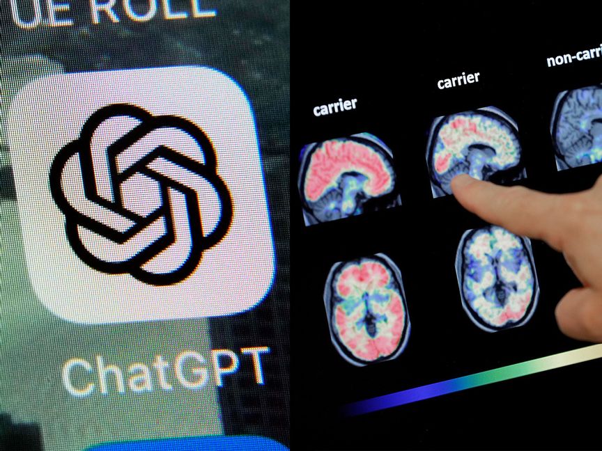 Dement AI? Enligt en ny studie uppvisar flera chattrobotar tecken på kognitiv nedsättning. Arkivbilder. Richard Drew, Matt York / AP