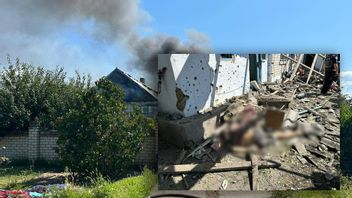 Bilder från huset som uppges ha beskjutits. Foto: Telegram/Ukrainska inrikesdepartementet