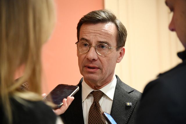 Statsminister Ulf Kristersson (M). Lars Schröder/TT