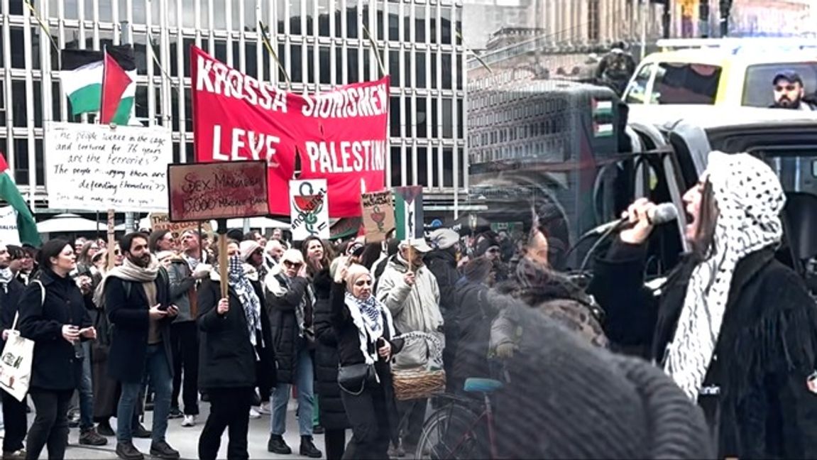 Demonstration i Stockholm på lördagen. Foto: Bulletin