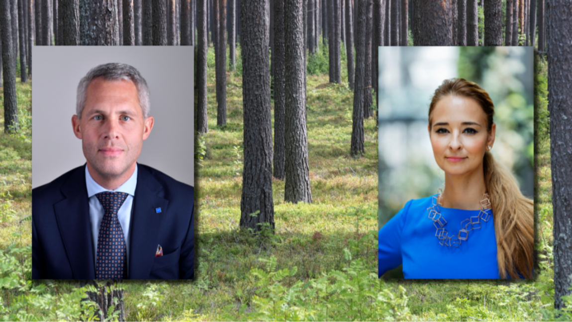 Kjell-Arne Ottosson, vice ordförande i miljö- och jordbruksutskottet, och EU-parlamentariker Alice Teodorescu Måwe (båda KD) går till attack mot EU:s skogskrav. Foto: Caisa Rasmussen/Henrik Montgomery/Fredrik Sandberg/TT