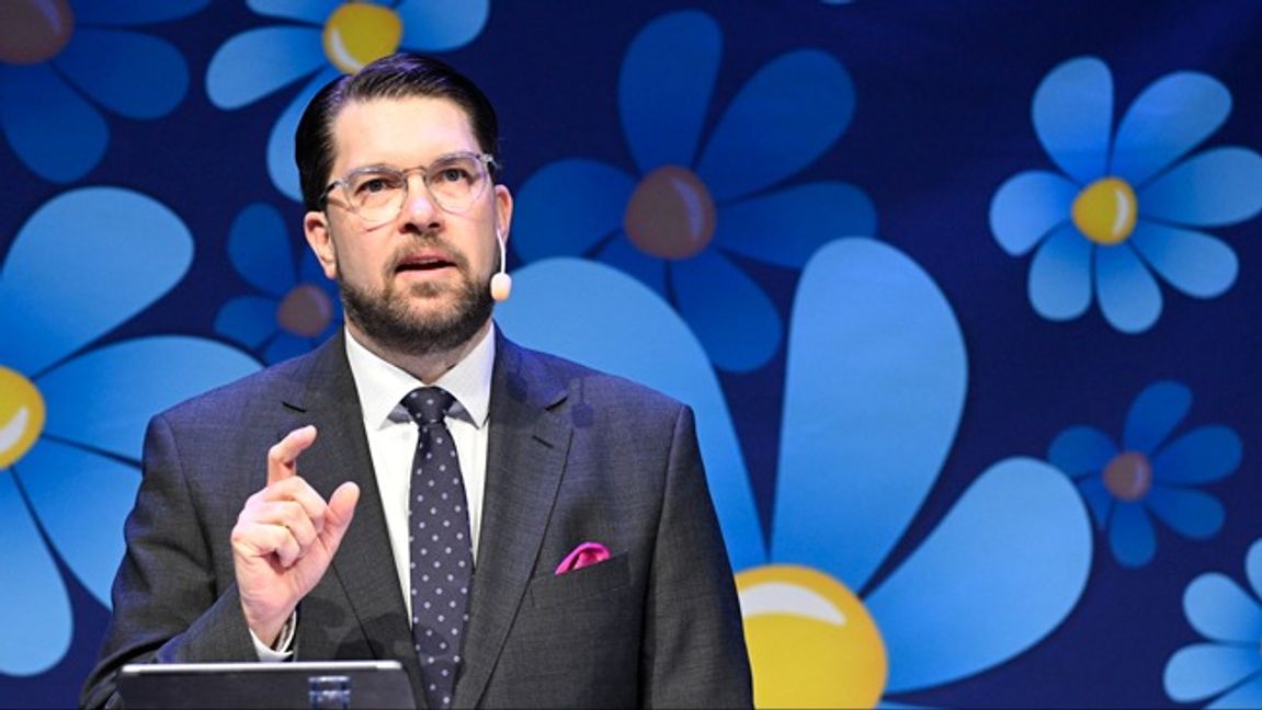 Jimmie Åkesson och Sverigedemokraterna har de mest Israelvänliga väljarna. Foto: Jessica Gow/TT