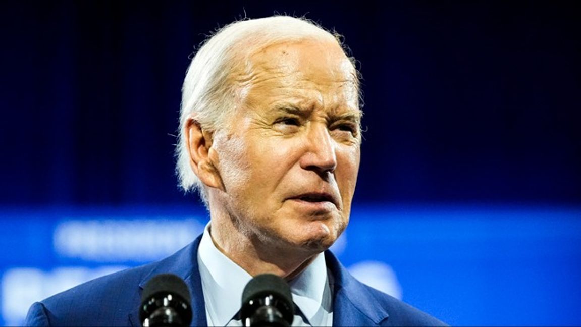 Joe Biden kommenterade de antiisraeliska protesterna. Foto: Alex Brandon/AP