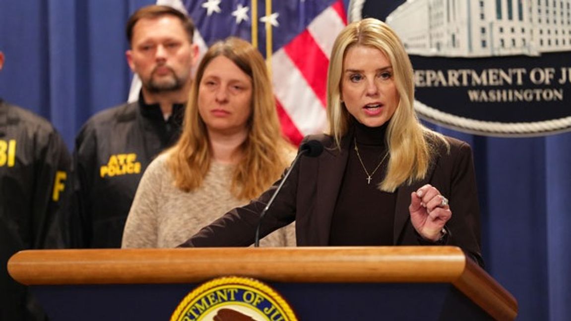 Pam Bondi. Foto: United States Department of Justice, Public domain, via Wikimedia Commons.