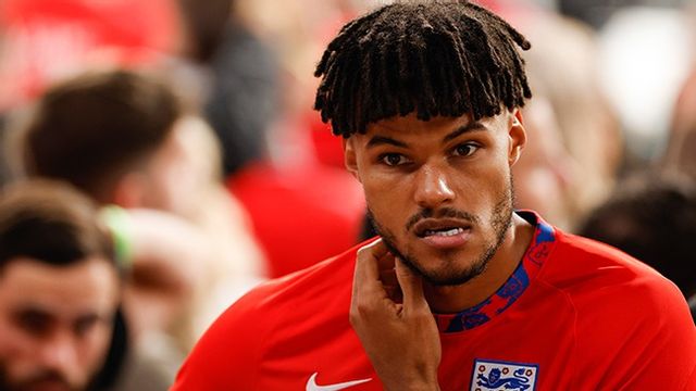 Landslagsstjärnan Tyrone Mings efter förlusten mot Italien i EM-finalen. Foto: John Sibley/AP/TT