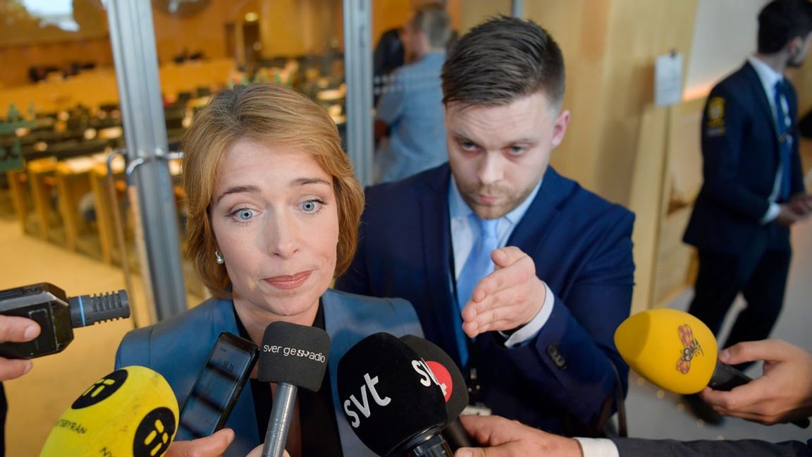 Klimat- och miljöminister Annika Strandhäll (S) har haft tio betalningsförelägganden hos Kronofogden sedan 2018. Arkivbild. Foto: Anders Wiklund/TT