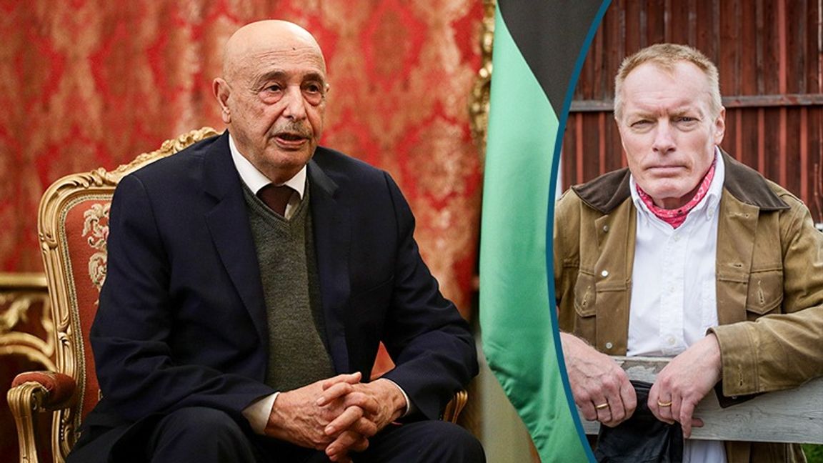 Det libyska protoparlamentets ordförande Aguila Saleh har genomdrivit en vallag. Foto: AP/TT / Gustav Mårtensson