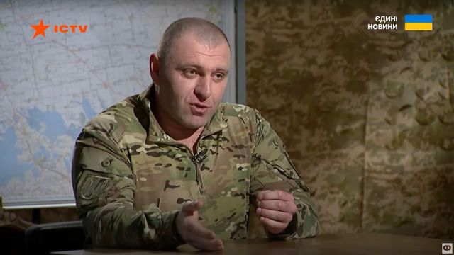 Den ukrainska säkerhetstjänstens chef Vasyl Maljuk intervjuades för en dryg vecka sedan i den ukrainska tv-kanalen ICTV. Foto: Skärmavbild Youtube/ICTV