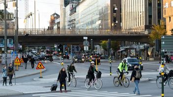 Timbro föreslår en ny miljözon som omfattar hela Stockholms innerstad. Foto: Fredrik Sandberg/TT.