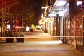 Sex personer har skadats i skjutningen.  Roger Nilsson/TT