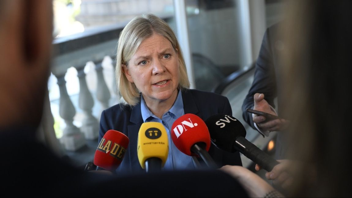 Andersson måste besvara frågan om pengarna ska betalas tillbaka eller om hon anser att Socialdemokraterna har rätt till dem? Foto: Pontus Lundahl/TT