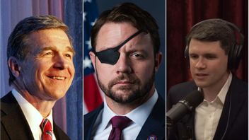 Roy Cooper, Dan Crenshaw och James Talarico. Foto: RadioFan, CC BY-SA 4.0/Public Domain/Wikimedia Commons/Skärmdump Joe Rogans podcast