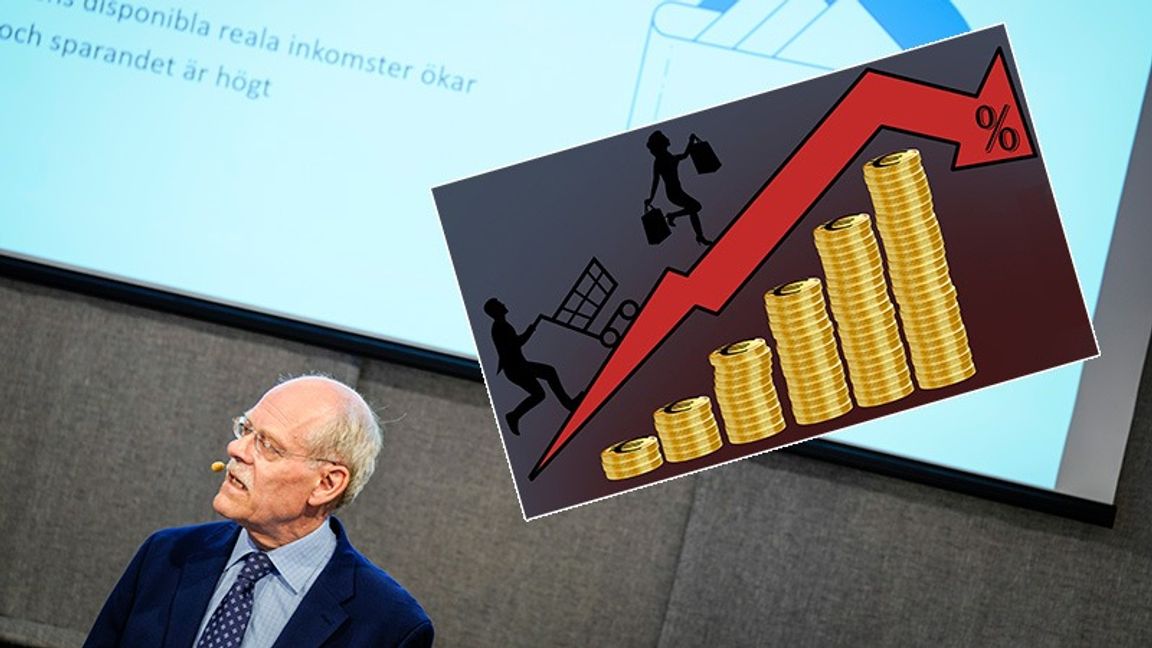 Stefan Ingves varnar för inflation och reallönesänknigar. Foto: Paul Wennerholm/TT / Petra Wessman/flickr