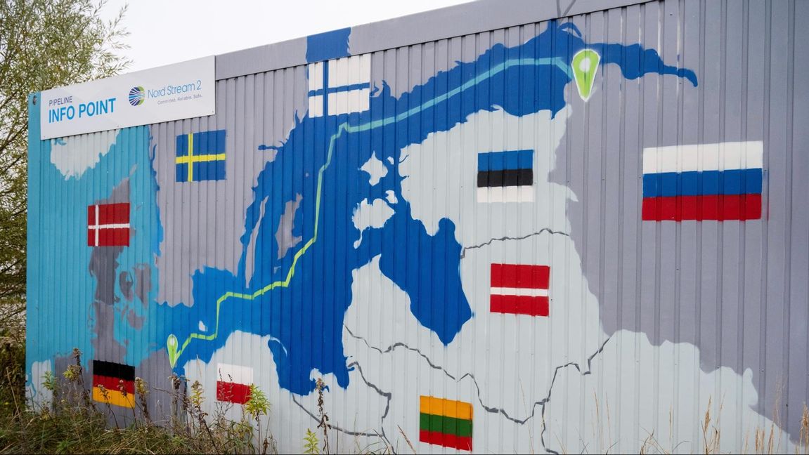 Nord Stream 2:s sträckning. Foto: AP/Stefan Sauer