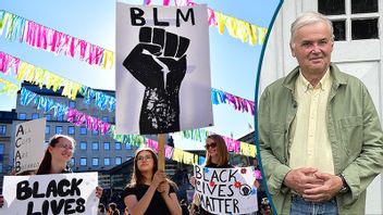 I namn av olika kollektivs tänkta känslor skapas tabuämnen. Här en BLM-demonstration 2020 i Stockholm. Foto: Jonas Ekströmer/TT