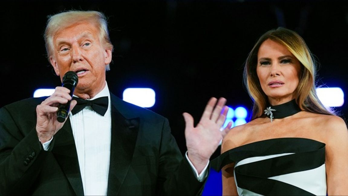 Donald Trump, här med frun Melania Trump. Foto: Evan Vucci/AP