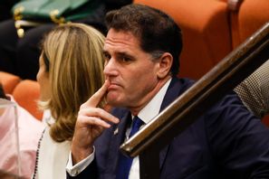 Ron Dermer, tidigare israelisk USA-ambassadör och premiärminister Benjamin Netanyahus topprådgivare, på en bild tagen 2022. Amir Cohen/AP/TT
