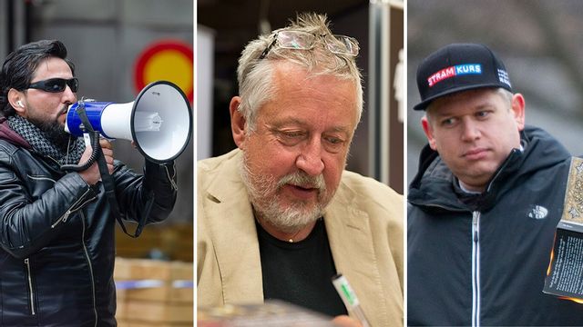 Leif GW Persson ville fängsla Salwan Momika (till vänster) och Rasmus Paludan (till höger). Foto: Frankie Fouganthin/CC BY-SA 4.0/Albin Olsson/CC BY-SA 3.0/Tobias Hellsten/CC BY-SA 4.0