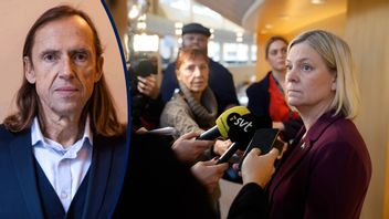 Jamal El-Hajs presstalesperson Magdalena Andersson.  Foto: Christine Olsson/TT