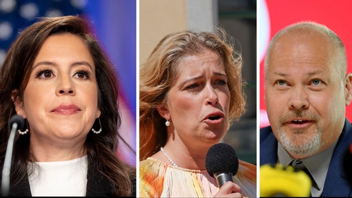 Elise Stefanik, Trumps nominering som FN-ambassadör, lovar att se till att UNRWA läggs ned. Annika Strandhäll och Morgan Johansson har tidigare försvarat att svenska skattepengar går till UNRWA. Foto: AP/TT