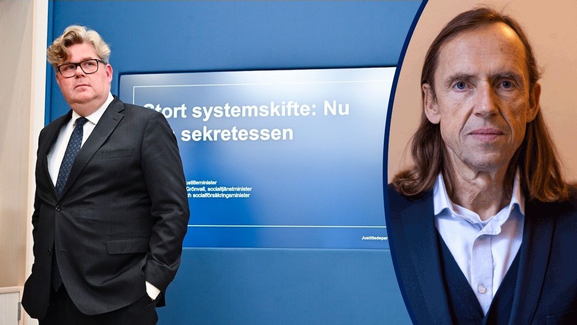 Justitieminister Gunnar Strömmer (M) tar fasta på att utvecklingen enligt Polisen går åt rätt håll. Foto: Anders Wiklund/TT