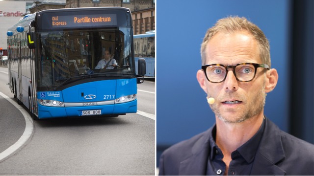 Västtrafik stoppar fossil reklam på sina fordon. Vd Lars Backström menar att sådan reklam är ”orimlig”. Foto: Fredrik Sandberg/Adam Ihse/TT