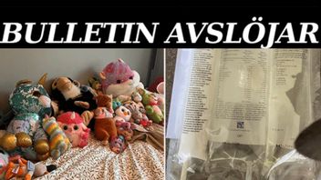 Elsas säng och hennes näringsdropp. Bild: Privat