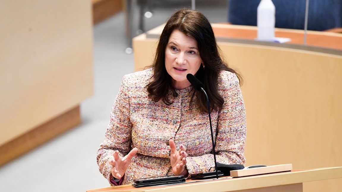 Utrikesminister Ann Linde (S). Foto: Henrik Montgomery/TT