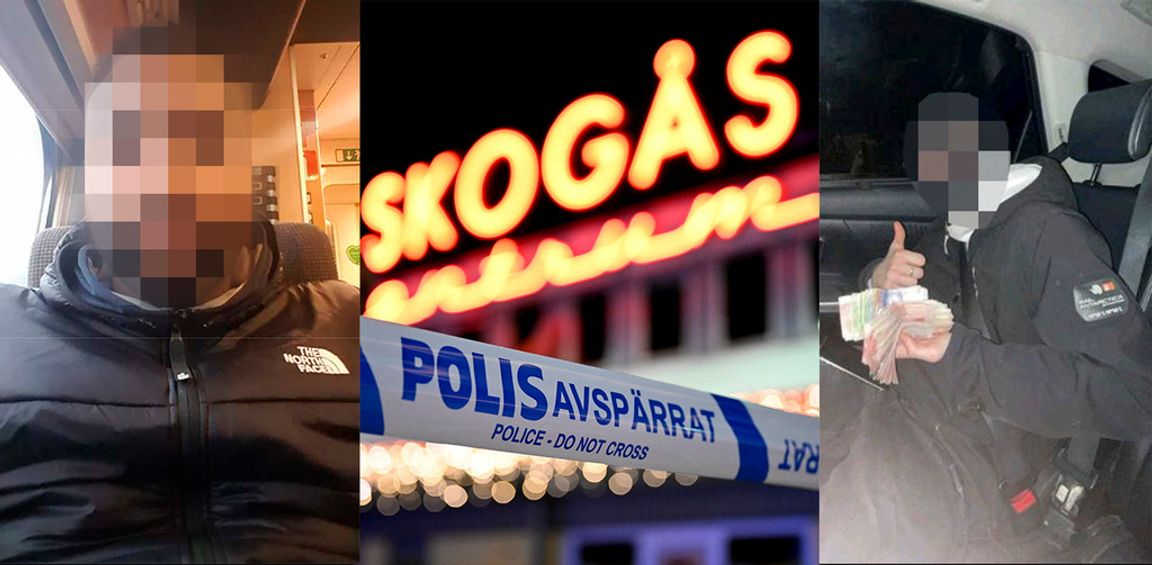 29-åringen (vänster) misstänks ha organiserat mordet på en 15-årig kille i Skogås. En annan då 15-årig kille (höger) dömdes för att ha utfört mordet mot betalning. Bilder från polisens förundersökning. Foto: Jessica Gow/TT/Polisen