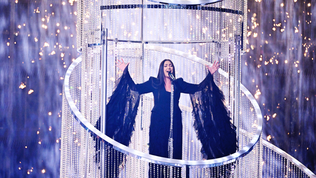 Yuval Raphael representerade Israel i Eurovision Song Contest 2025. Foto: Jessica Gow/TT