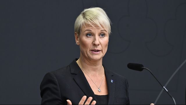 Äldre- och socialförsäkringsminister Anna Tenje (M). Arkivbild. Foto: Christine Olsson/TT