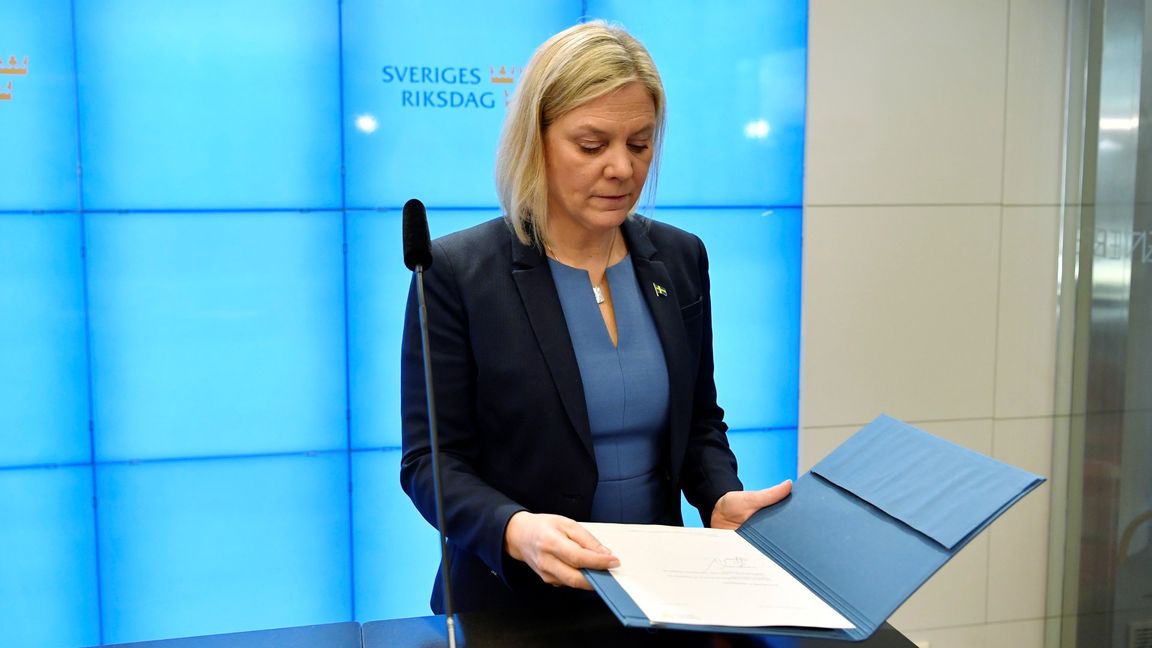 Sveriges statsminister Magdalena Andersson (S). Foto: Duygu Getiren / TT