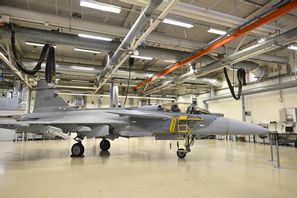 Försvarskoncernen Saab har släppt bokslut. Arkivbild. Jonas Ekströmer / TT