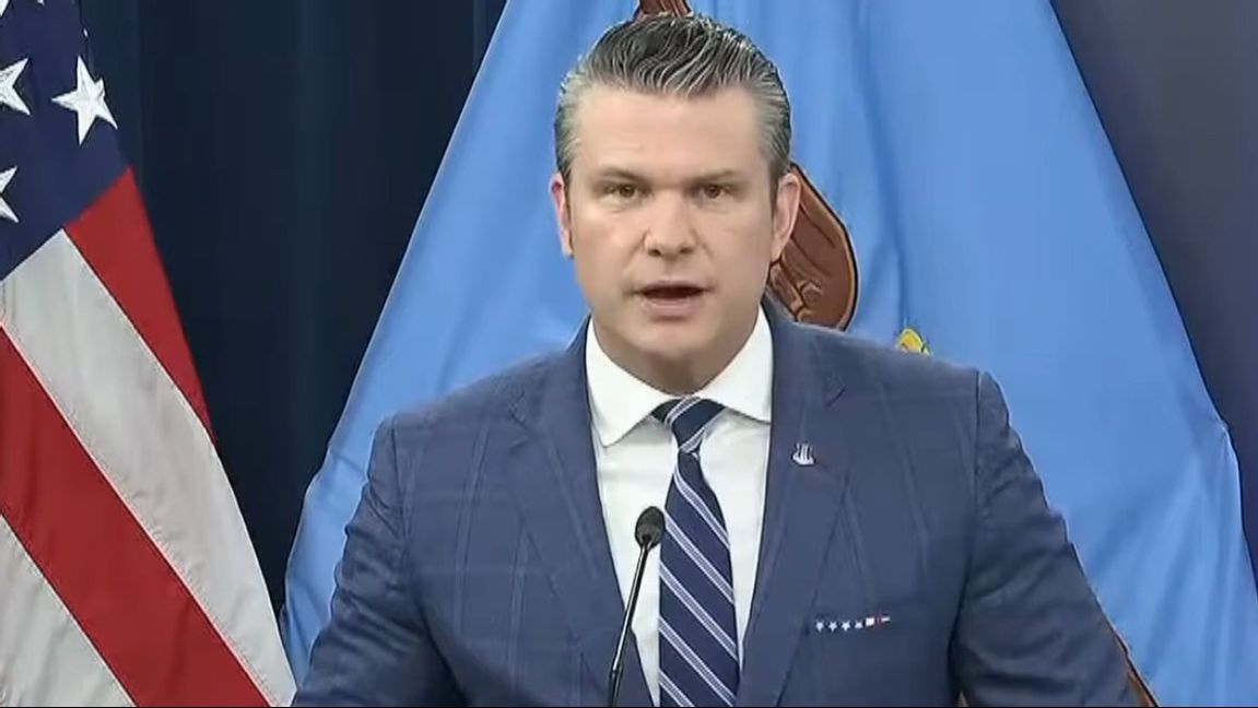USA:s försvarsminister Pete Hegseth. Foto: Skämdump/Youtube