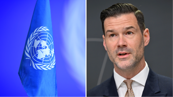 Migrationsminister Johan Forssell (M) stärker arbetet med återvandring genom ny finansiering till FN:s migrationsorganisation. Foto: Tim Aro/Henrik Montgomery/TT