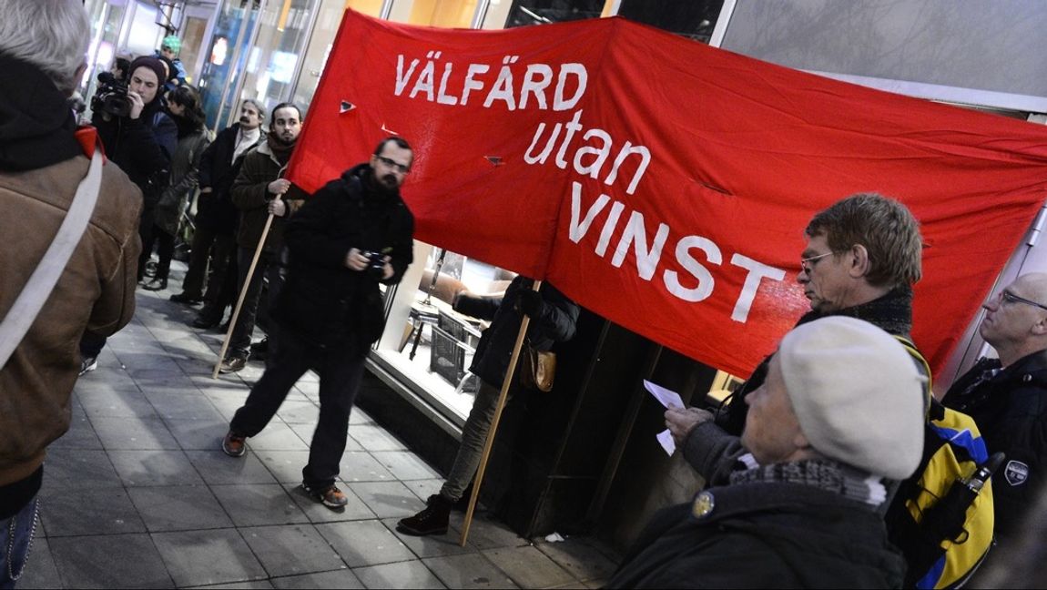 Att bråka om vinst eller icke-vinst är enklare än att få välfärden att fungera. Så socialisterna väljermdet enkla. Foto: Claudio Bresciani / TT 