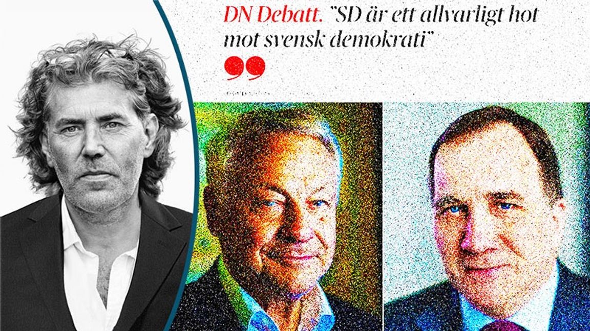 DN-debattörer med en självbild av att vara demokratins och humanismens främsta fanbärare? Foto: Karl Gabor / Skärmavbild DN Debatt